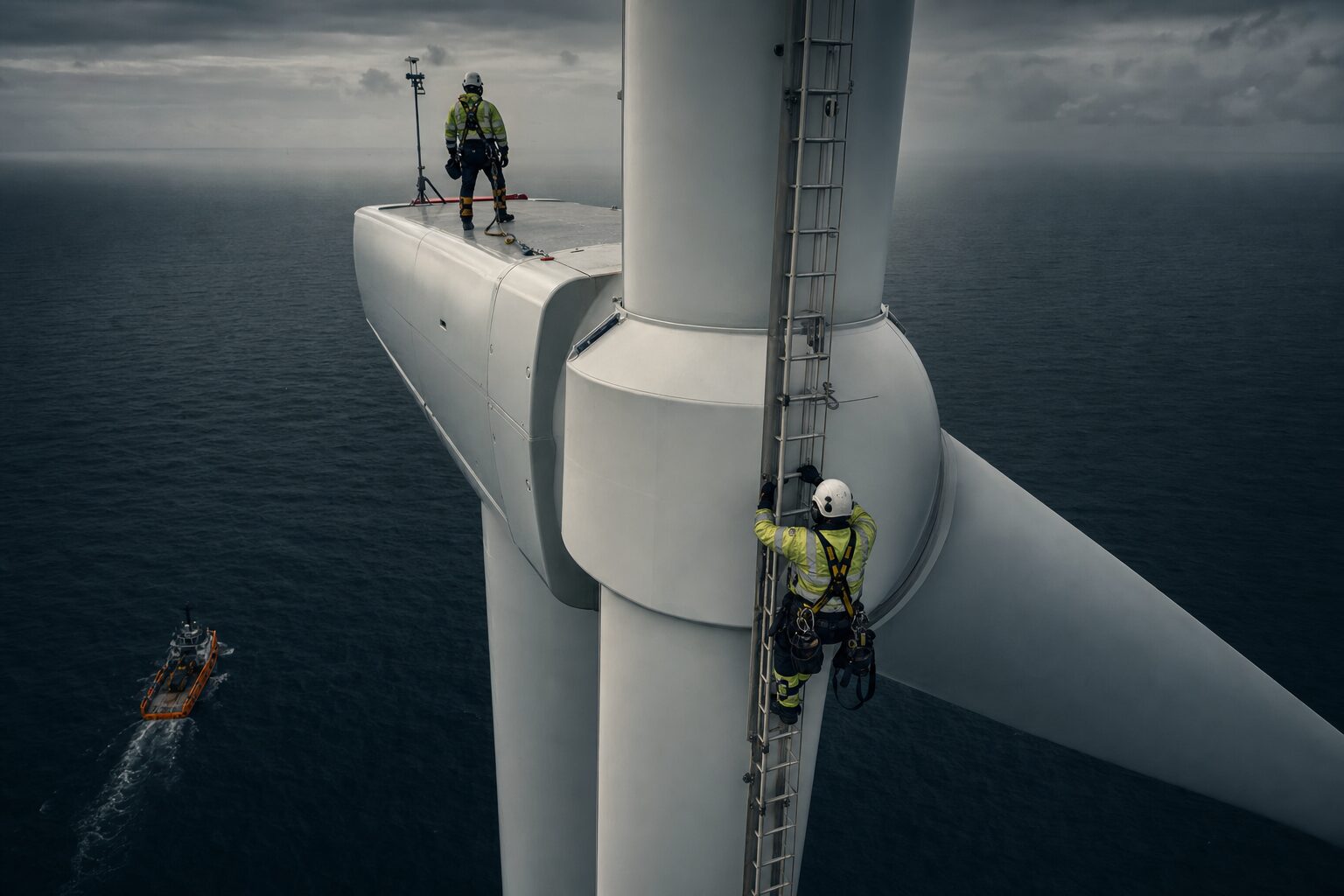 Wind turbine in the renewable sector